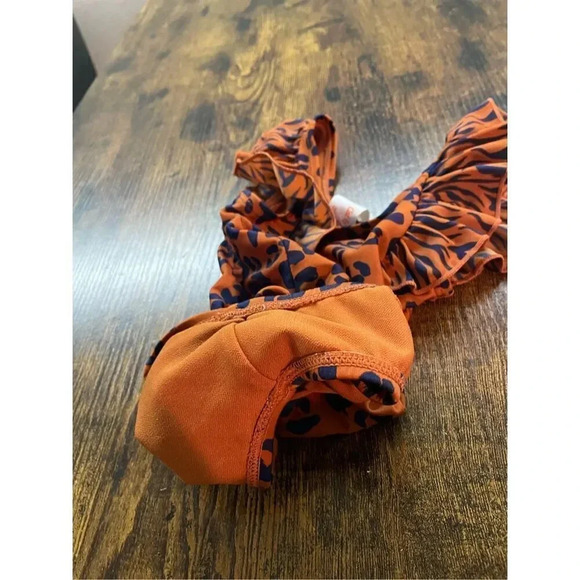 Cat and jack leopard print ruffle bathing suit  Size 12 months - Picture 3 of 8